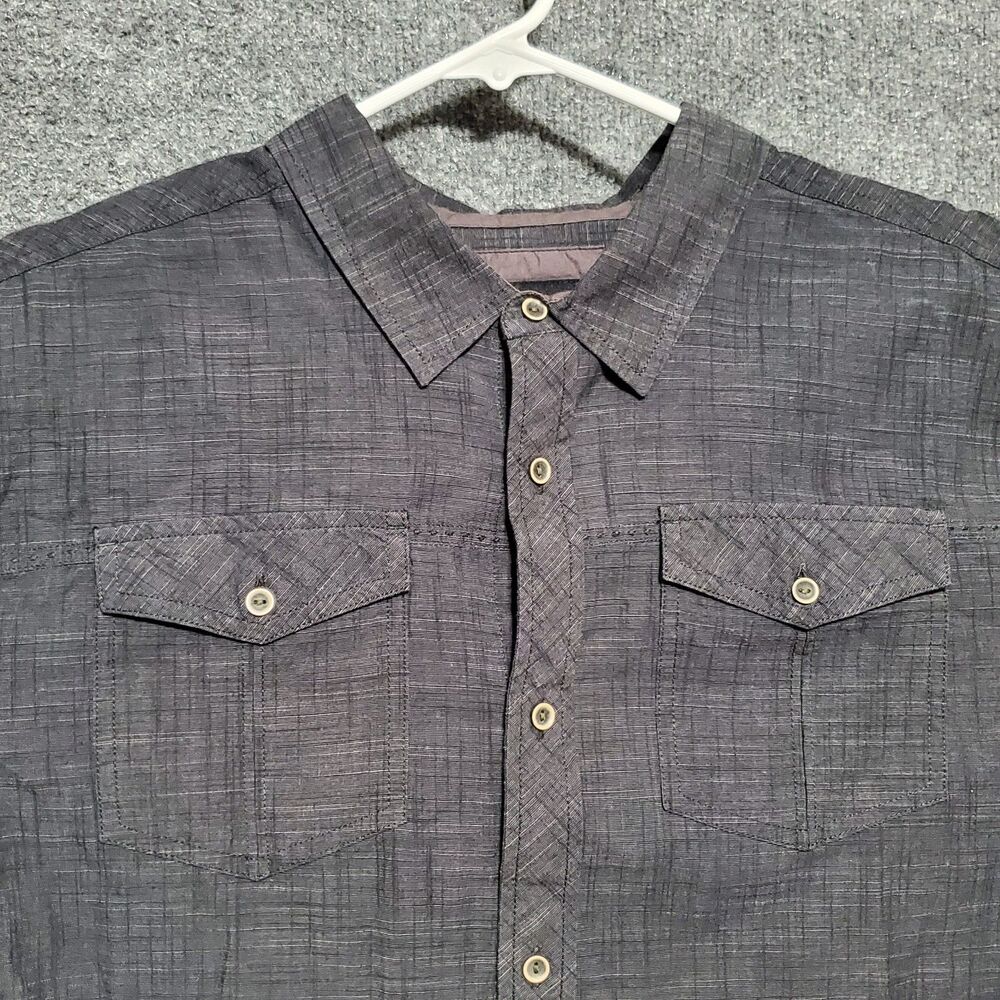 Prana Shirt Mens Size Large Long Sleeve Button Up Hiking Roll Tab Casual Preppy